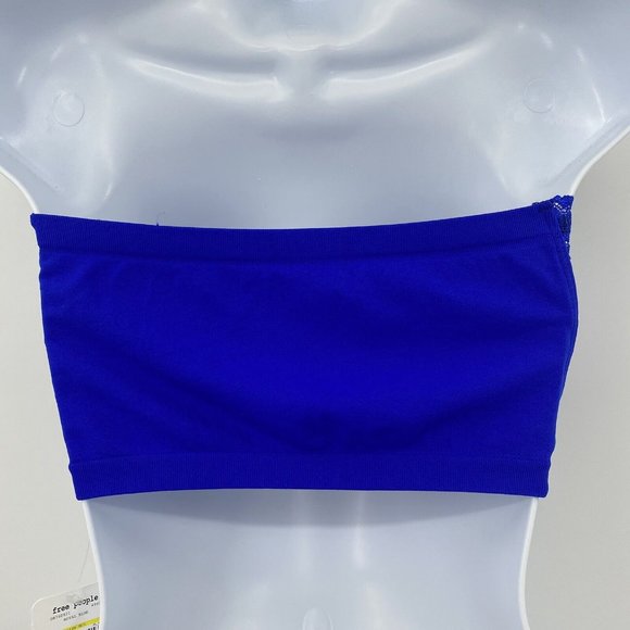NWT Free People Bright Blue Lace Bandeau Bra Size M/L - Picture 4 of 5